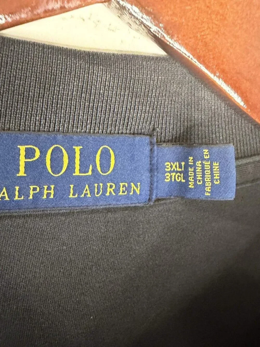 Polo Ralph Lauren Soft Cotton Polo Shirt Mens 3XLT Short Sleeve Black Flesh Pony